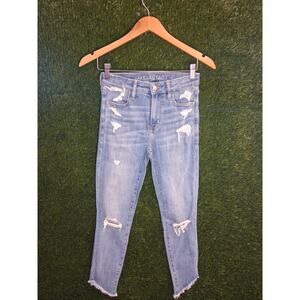 American Eagle Ne(x)t Level Stretch Super Hi-Rise Jegging Crop Size 2 Short